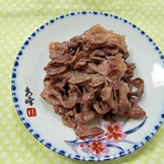 牛肉の甘醤油炒め